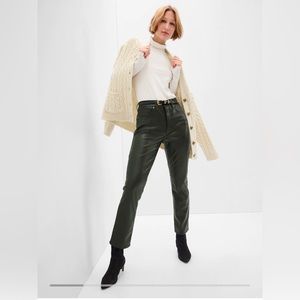 The Gap high rise faux leather pants
